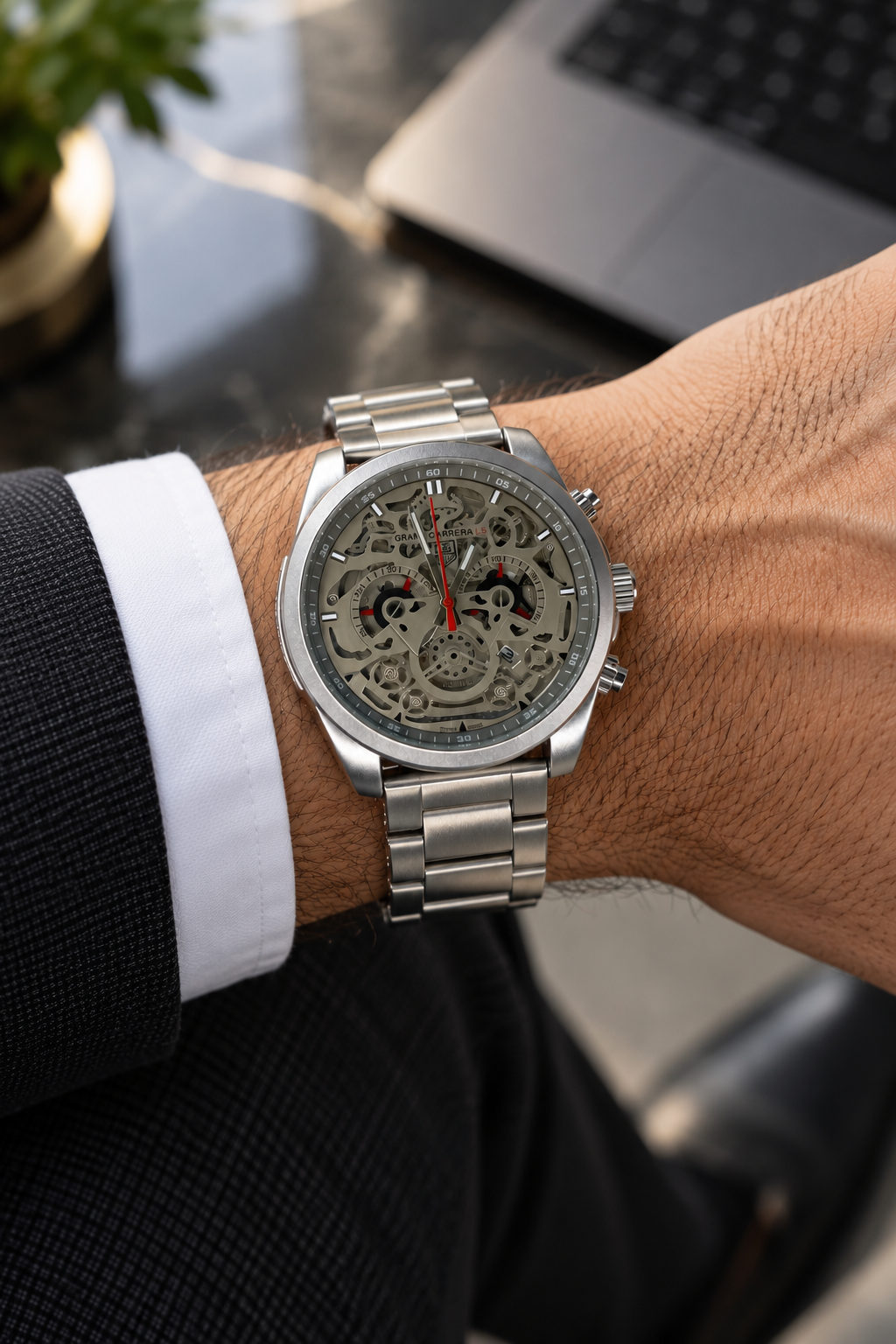 Tag CR7 Metal Chronograph Working