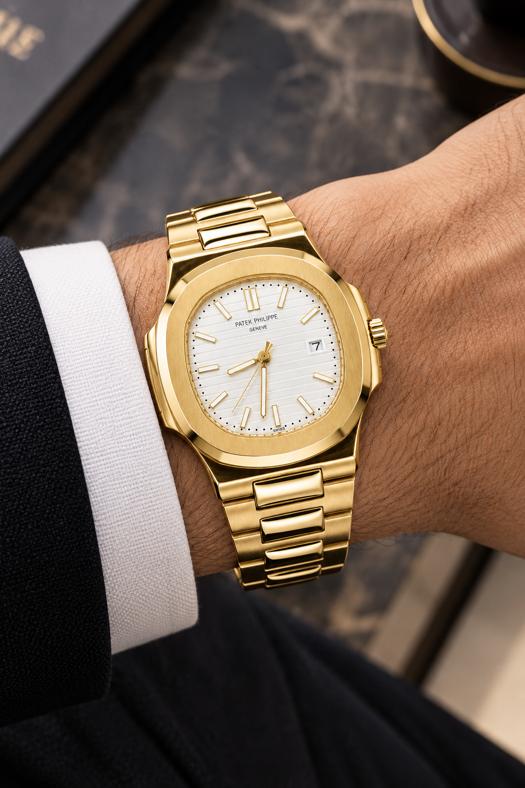 Patek P Golden White