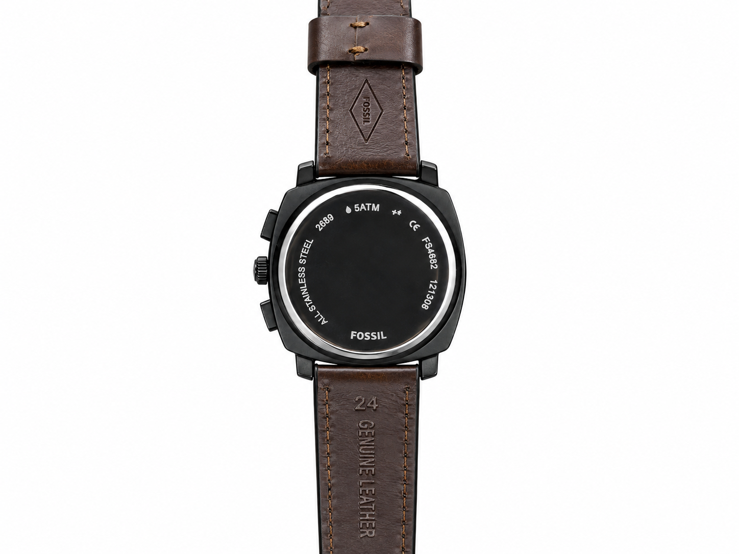 Fosssil Leather Chronograph Working