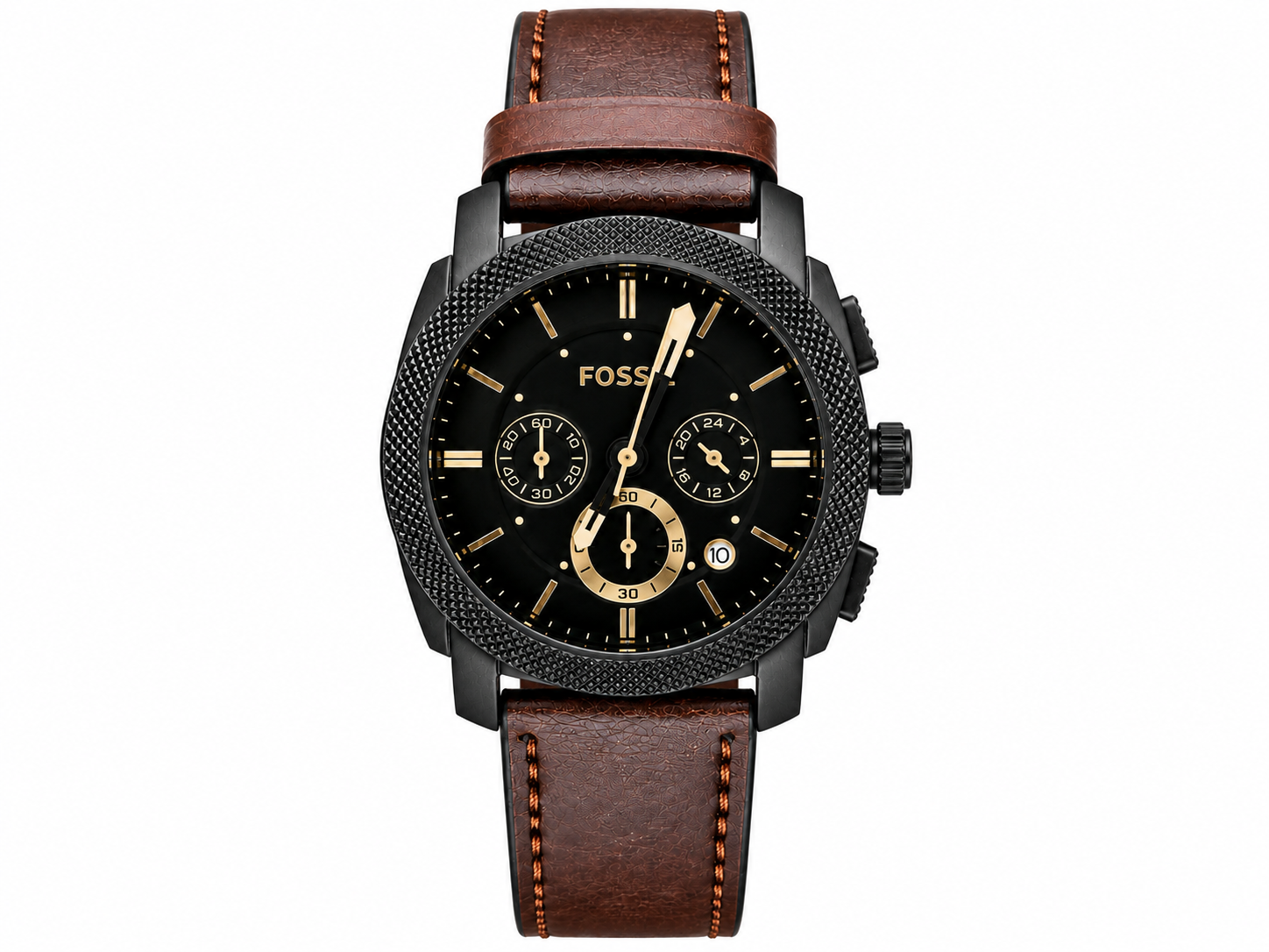 Fosssil Leather Chronograph Working