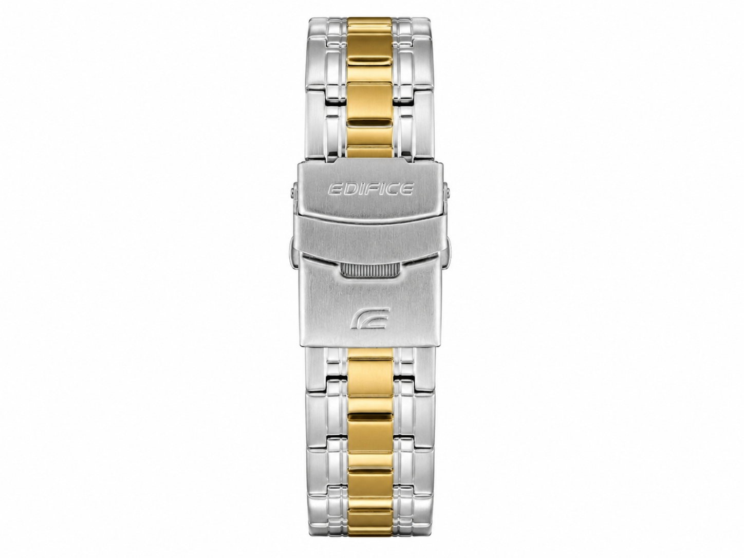 Edifice Chronograph Working Golden Silver White Dial