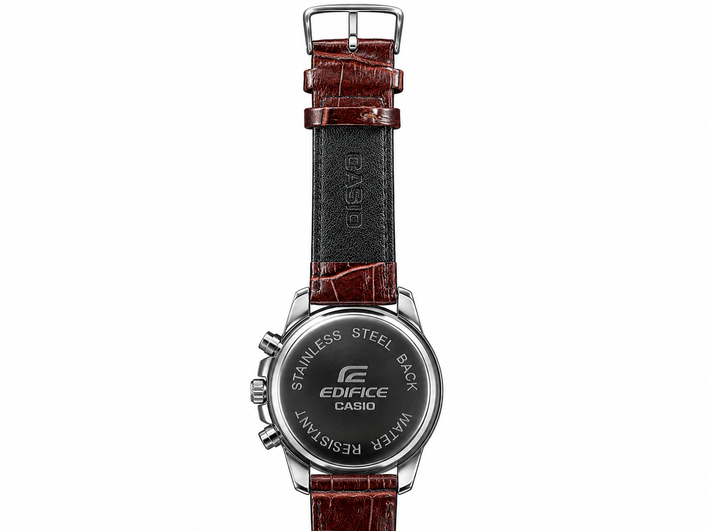 Edifice Chronograph Working Leather Strap
