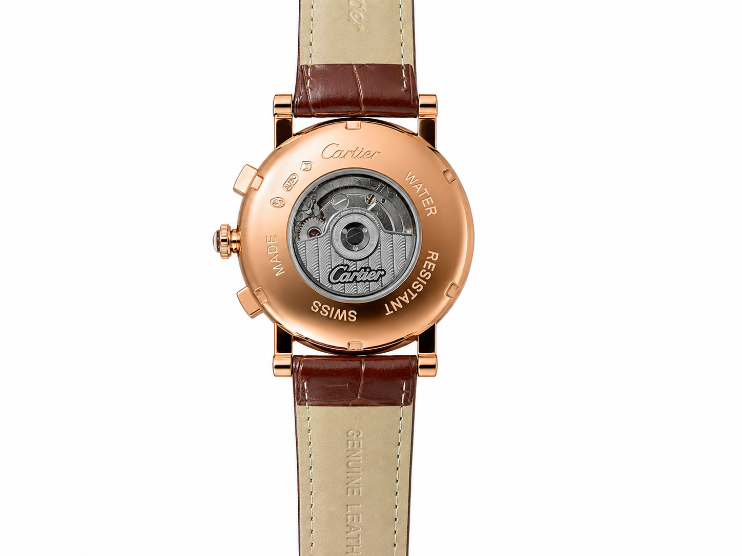 Cartier Automatic Leather Roman