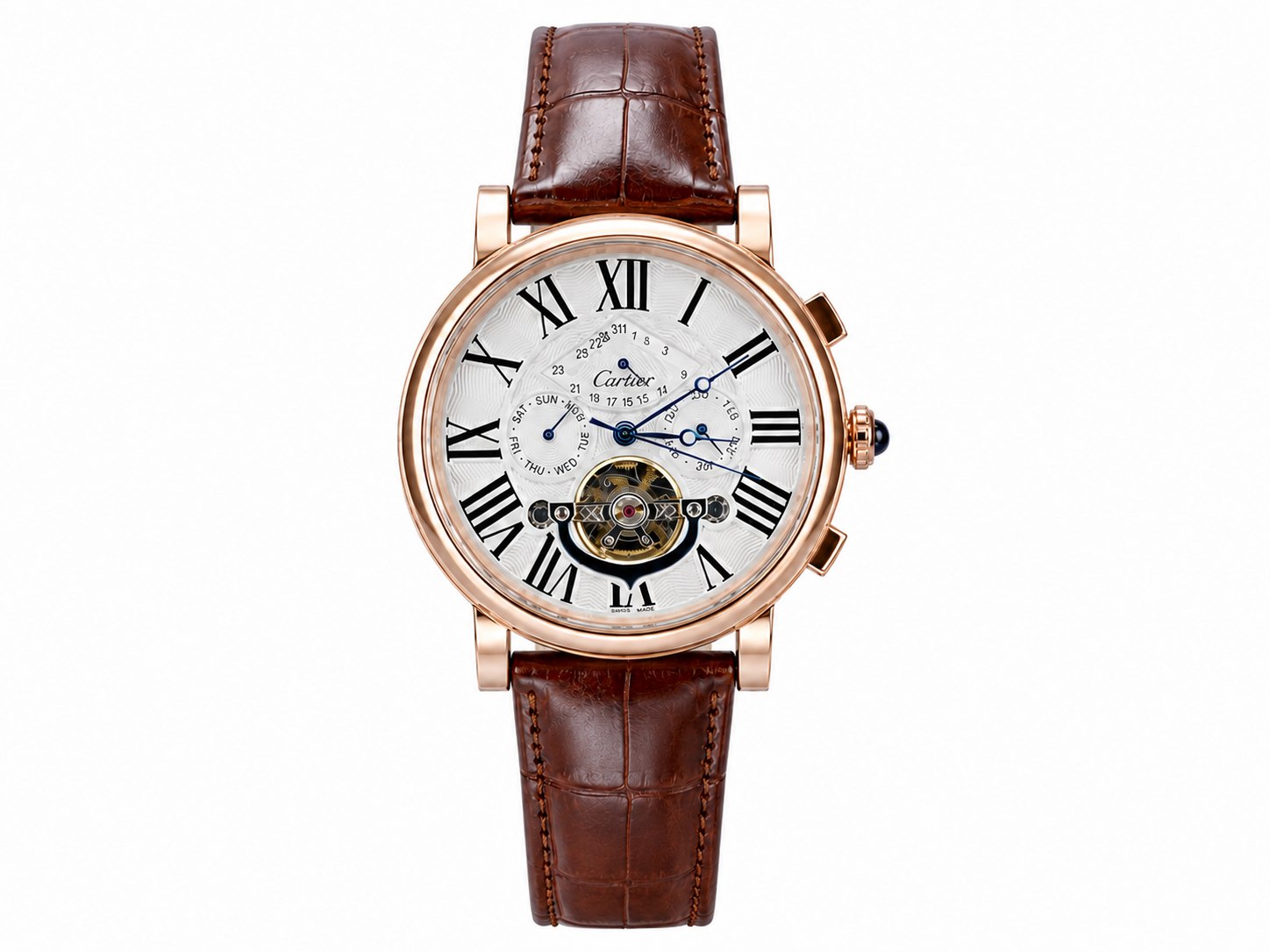 Cartier Automatic Leather Roman