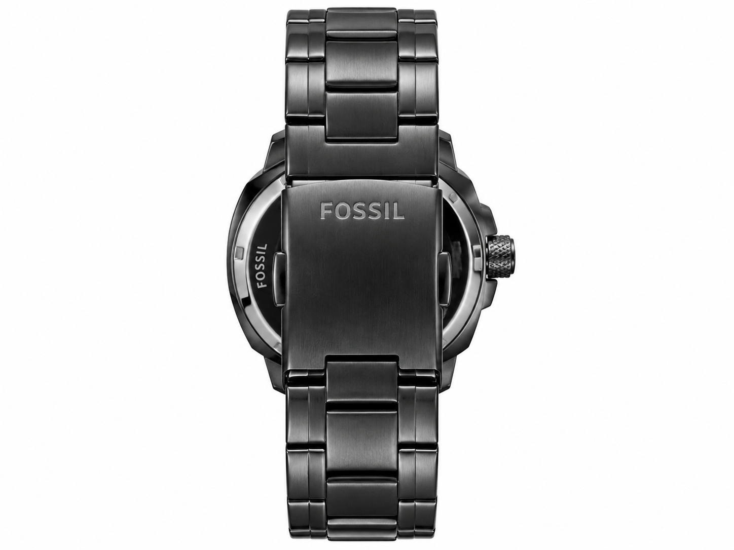 Fosssil Automatic Black Metal Silver Dial Shade