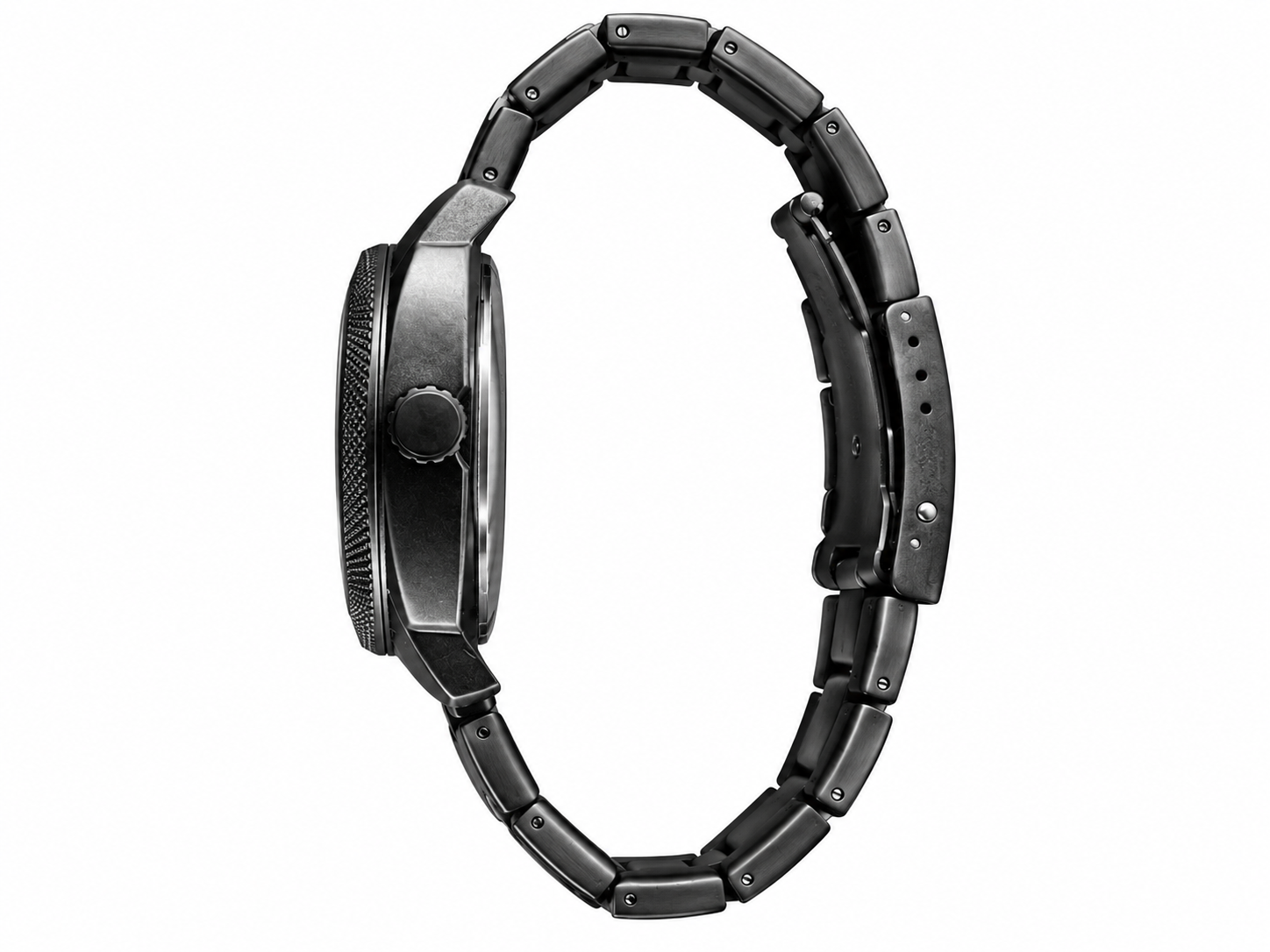 Fosssil Automatic Black Metal Brown Shade