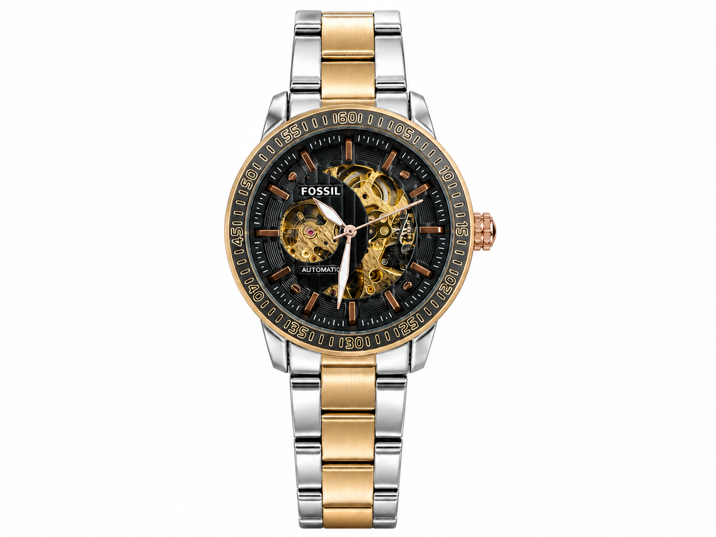 Fosssil Automatic Metal Silver Rose Gold
