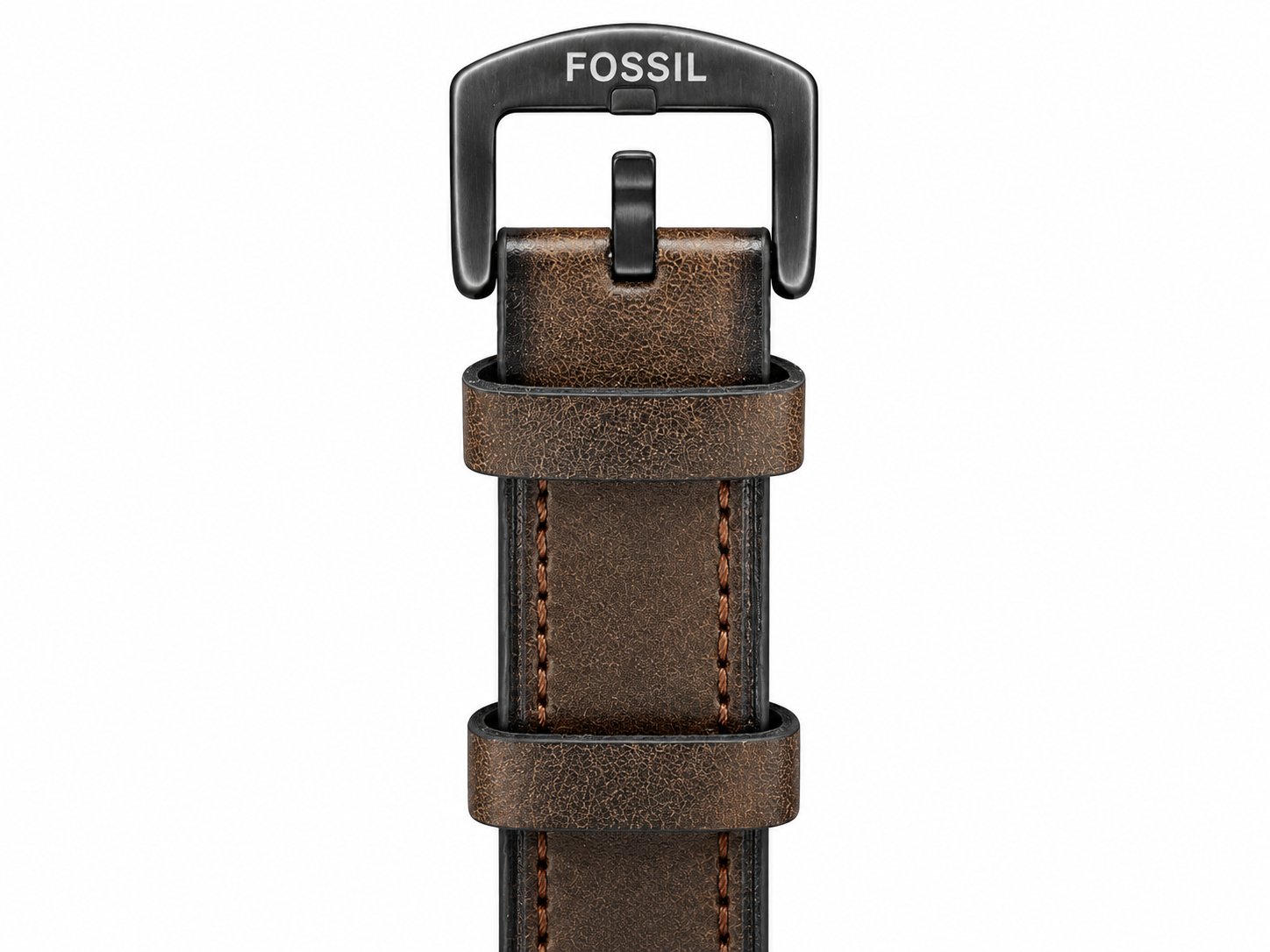 Fosssil Automatic Brown Leather Black Case