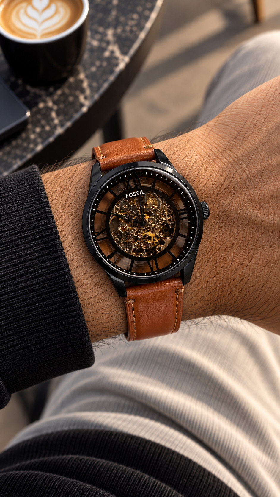 Fosssil Automatic Towns-Man Edition Leather