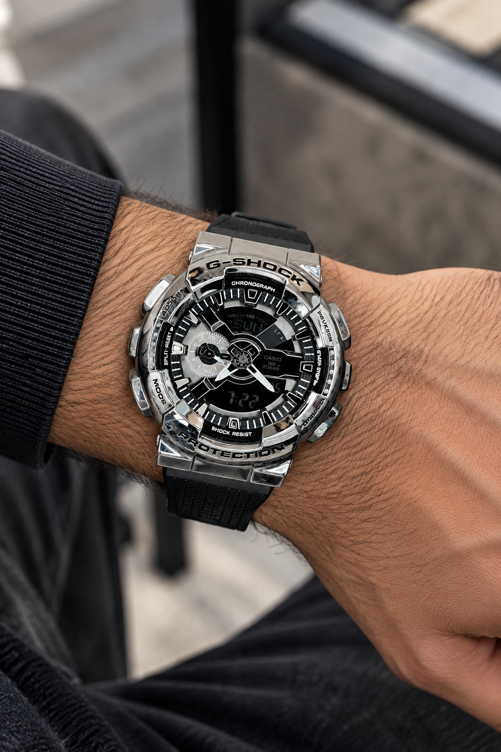 G-SHOCK BBGM-110 Silver Metal Body