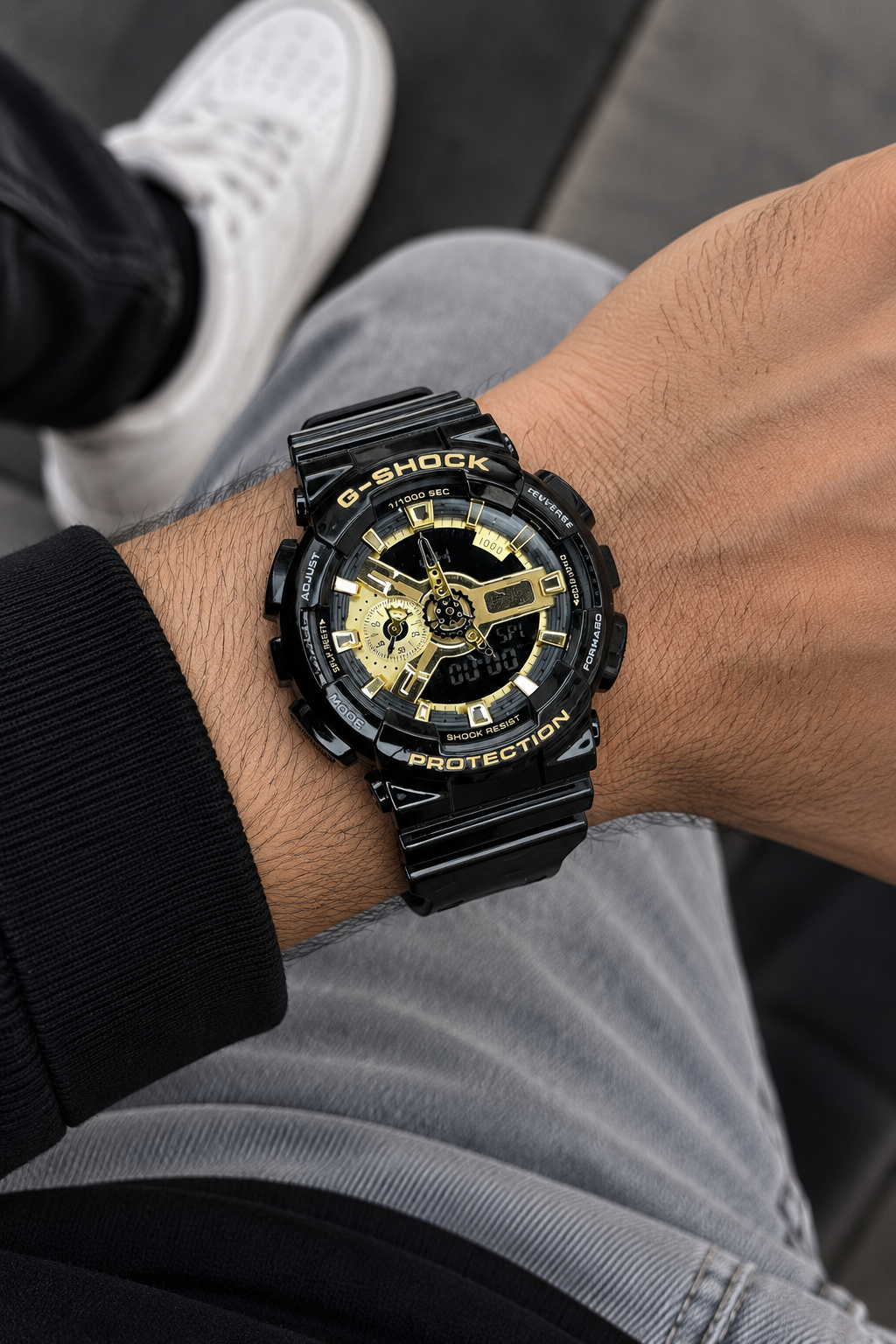 G-SHOCK BBGA-110 Black Gold Fiber Body