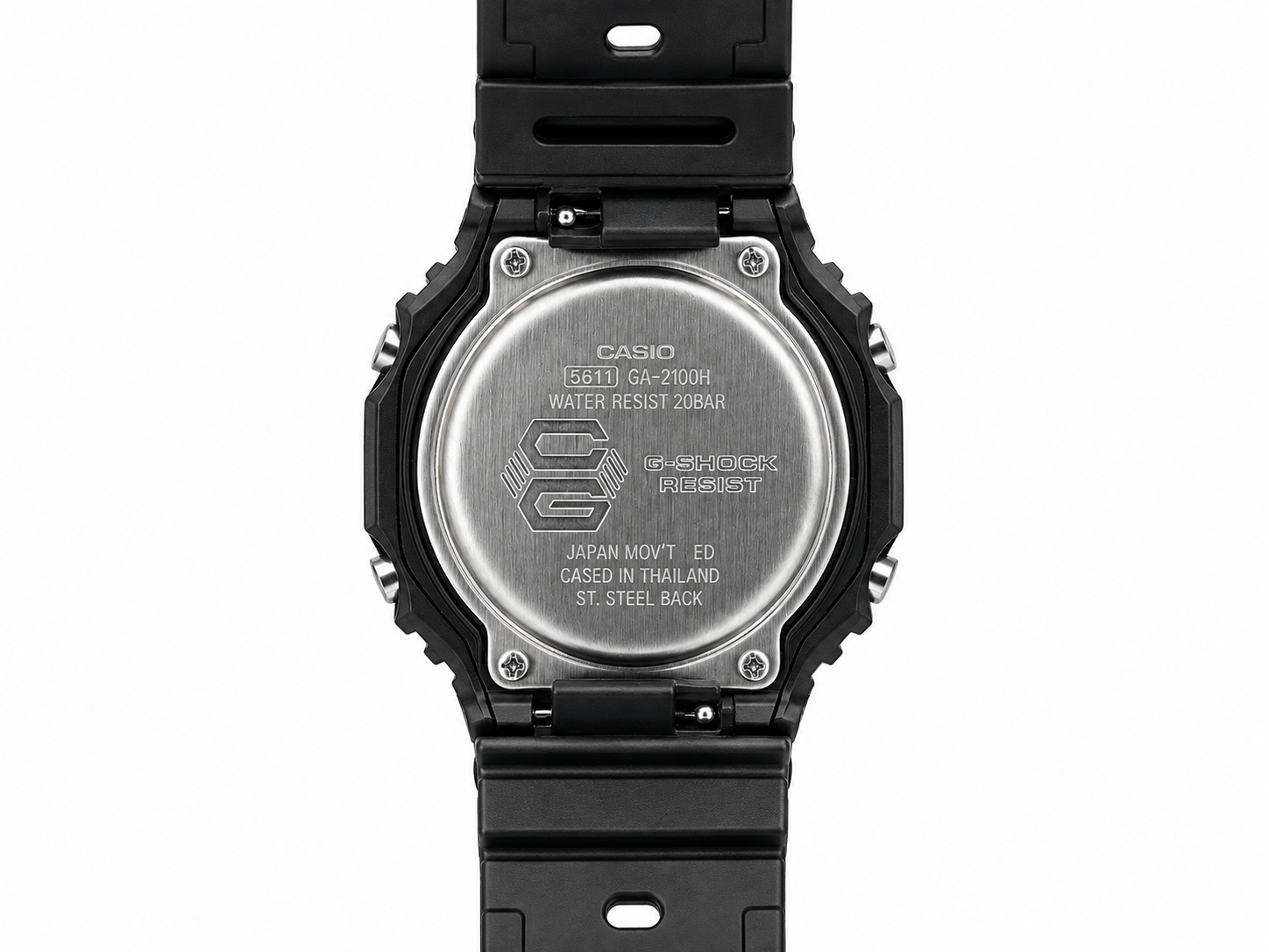 G-SHOCK BBGA-2100 Black White Fiber Body