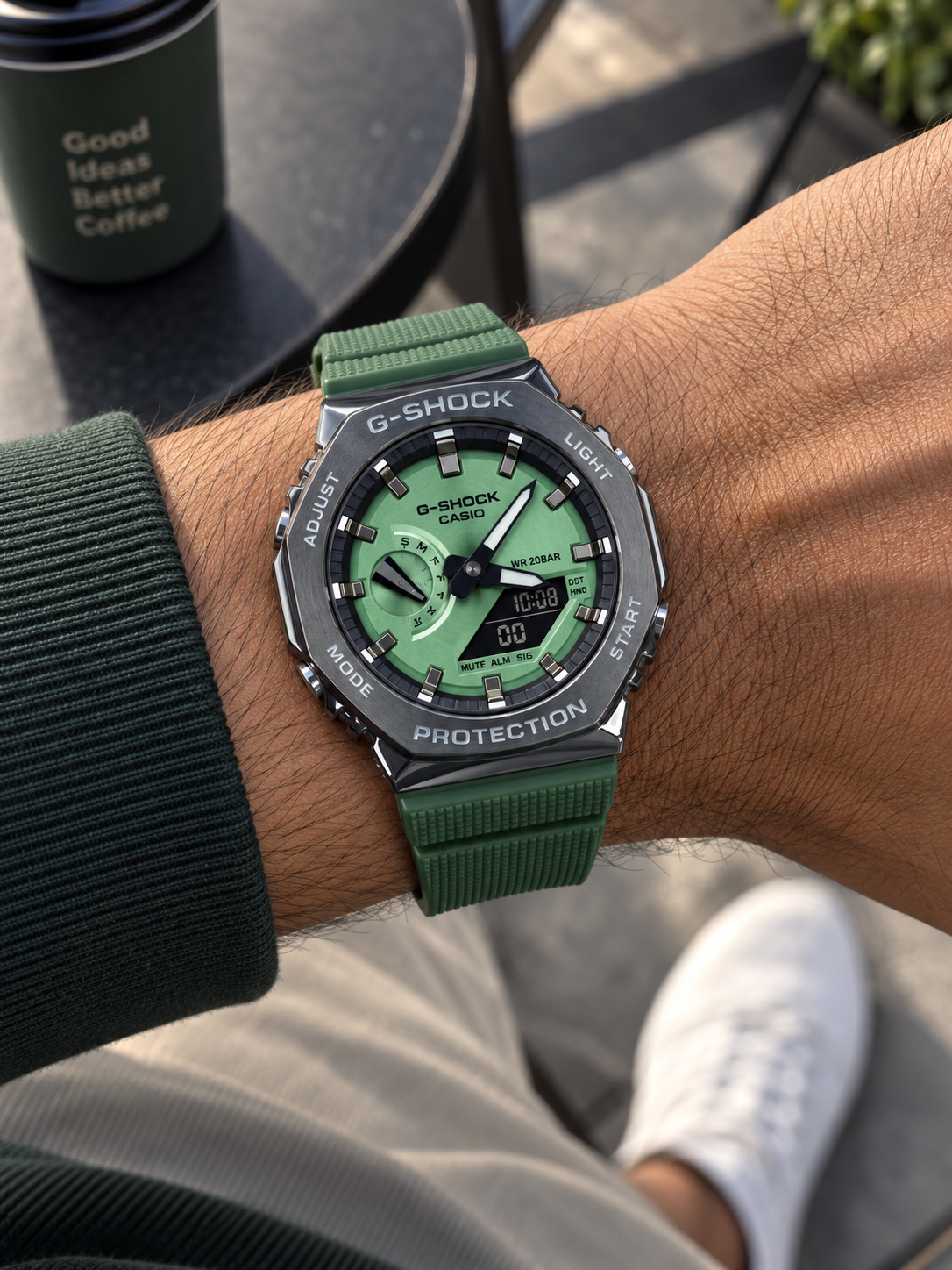 G-SHOCK BBGM-2100 Black Green Metal Body