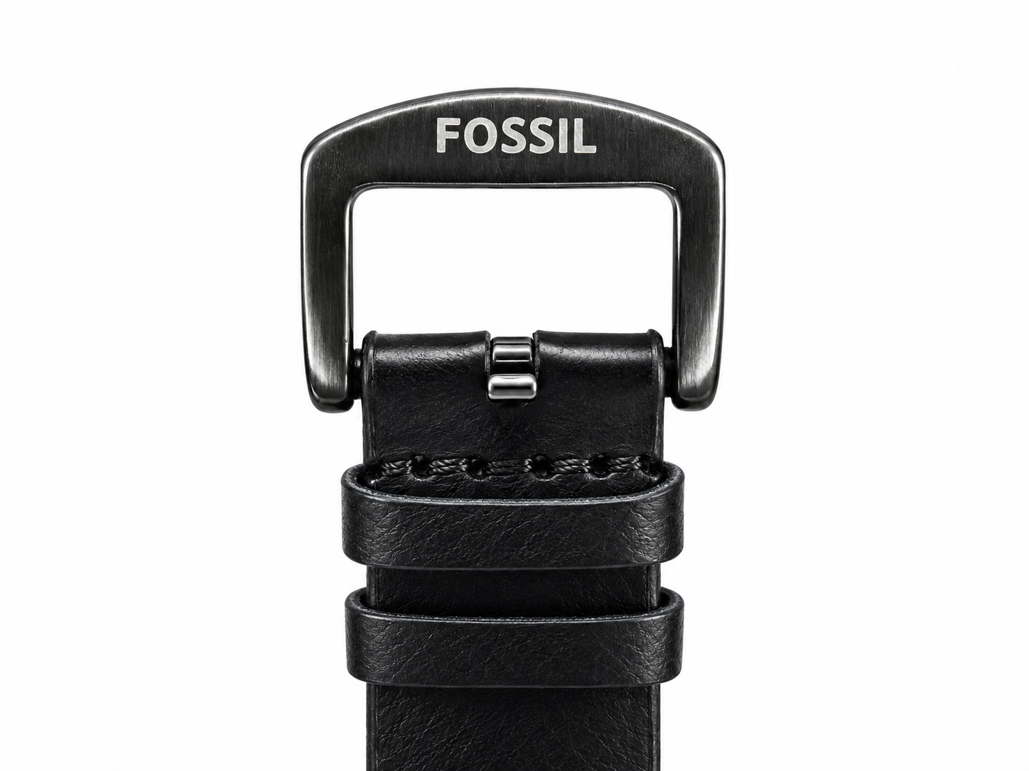 Fosssil Black Leather Slim Watch Chronograph Working