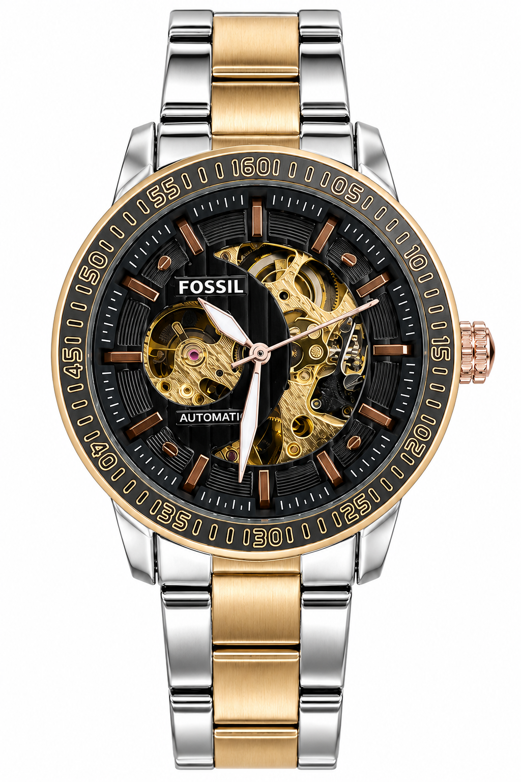 Fosssil Automatic Metal Silver Rose Gold